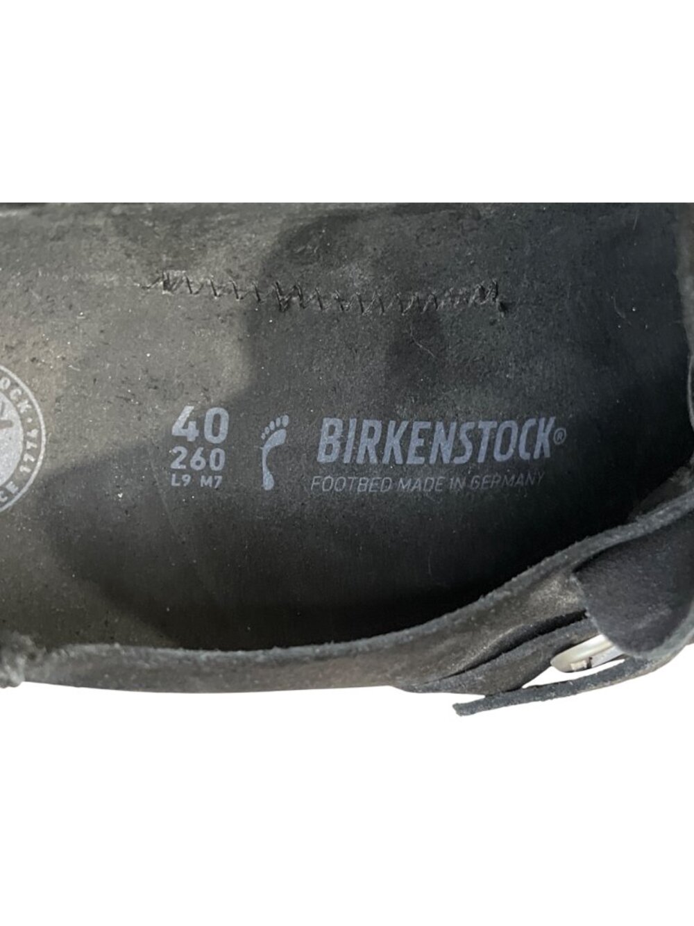 Birkenstock Womens Size 40 US 9 Buckley Clogs Black Suede Slide - Picture 4 of 10